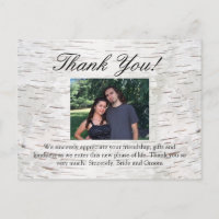 White Paper Birch Tree Bark Rustic Wood Wedding