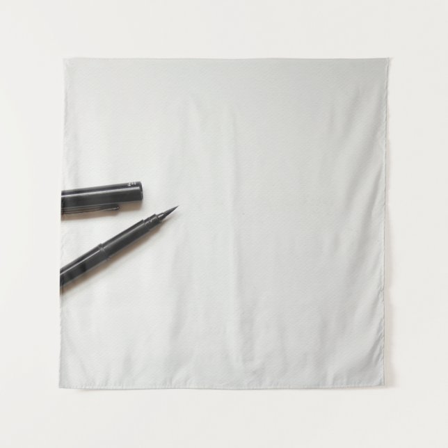 White paper texture background tapestry (Front)