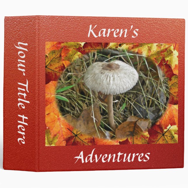 White Parasol Mushroom Binder (Front/Spine)