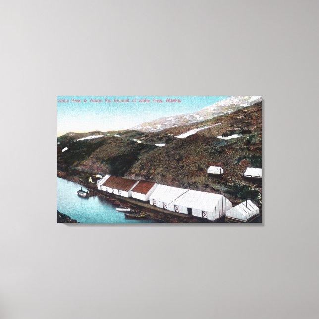 White Pass & Yukon Railroad Train Canvas Print (Front)