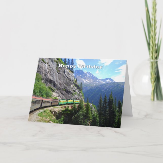 White Pass & Yukon Route Railway Happy Birthday Card (Front)