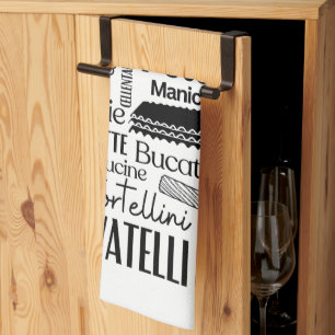White Pasta  Kitchen Towel