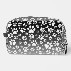 White pattern paws on gradient background dopp kit