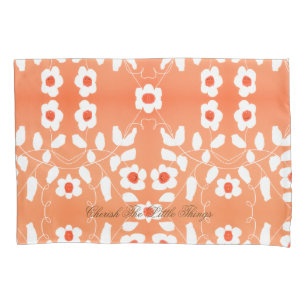White Peach And Orange Pillowcase