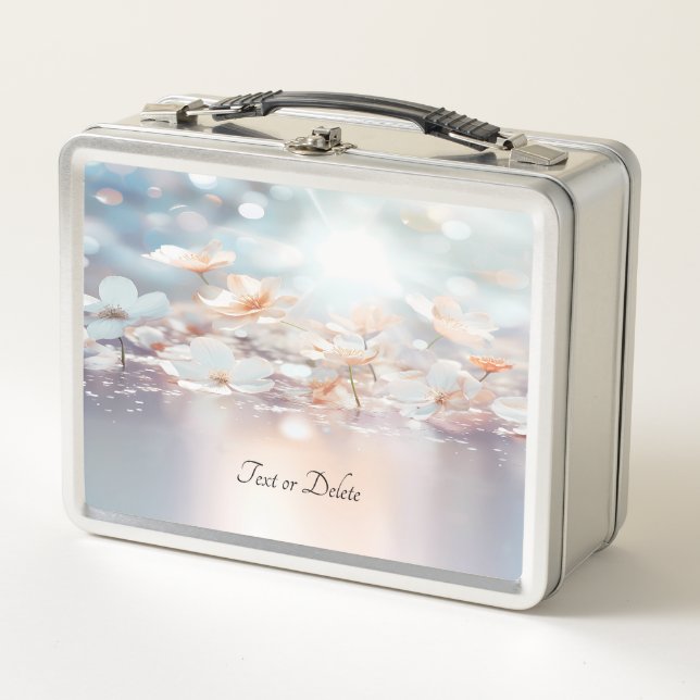 White Peach Floral Lunchbox (Front)