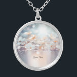 White Peach Floral Necklace<br><div class="desc">Beautiful White Peach Floral Necklace</div>