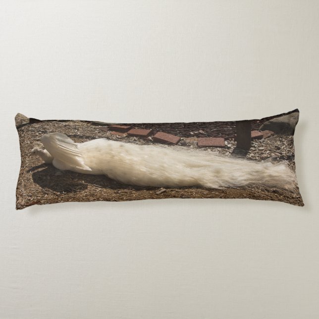 White peacock body pillow (Back)