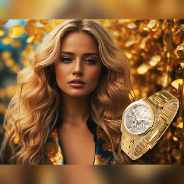 White peacock eWatch Watch (Creator Uploaded)