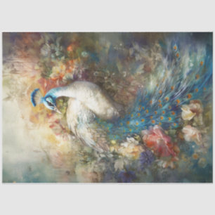 White Peacock Tissue Paper