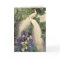 White Peacocks and Flowers