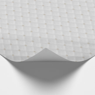 White Pearl Stud Quilted Wrapping Paper