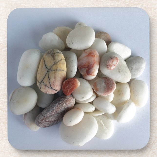 white pebbles coaster (Front)