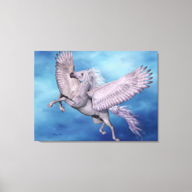 White Pegasus Wrapped Canvas (Front)