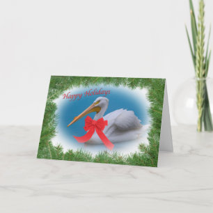 White Pelican Holiday Card