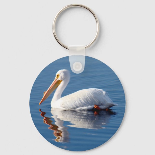 White Pelican Key Chain (Front)