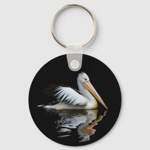 White pelican keychain