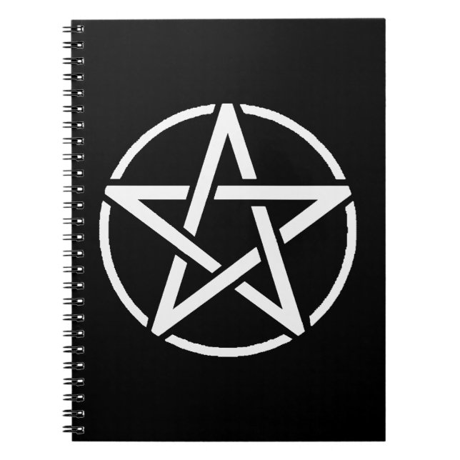 White Pentacle Notebook (Front)