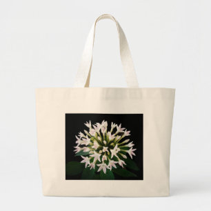 White Pentas Large Tote Bag