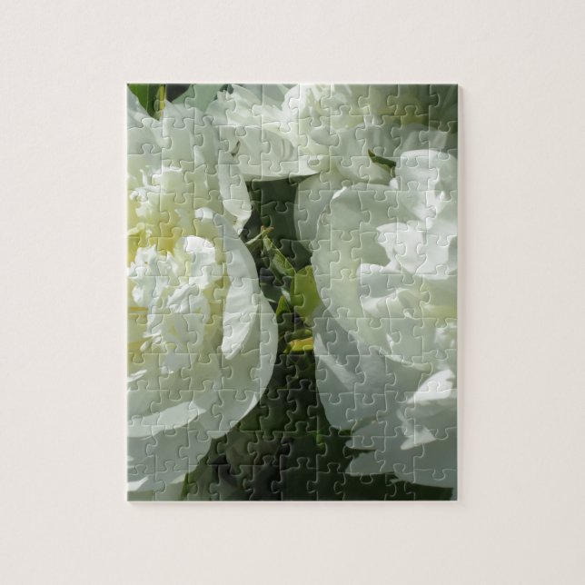 White Peonies Jigsaw Puzzle (Vertical)