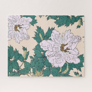 White Peonies Jigsaw Puzzle