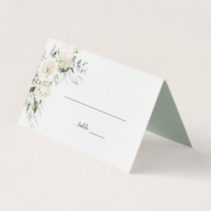 White Peonies, Roses, and Eucalyptus Floral Place