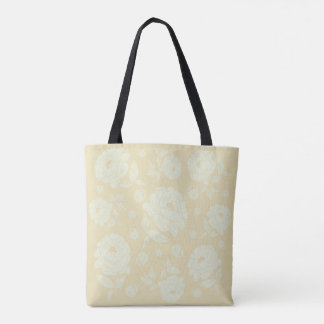 White Peonies Tote Bag