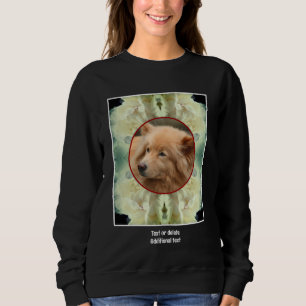 White Peony Flower Create Your Own Pet Photo Sweatshirt