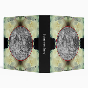 White Peony Flower Petals Create Your Own Photo  Binder
