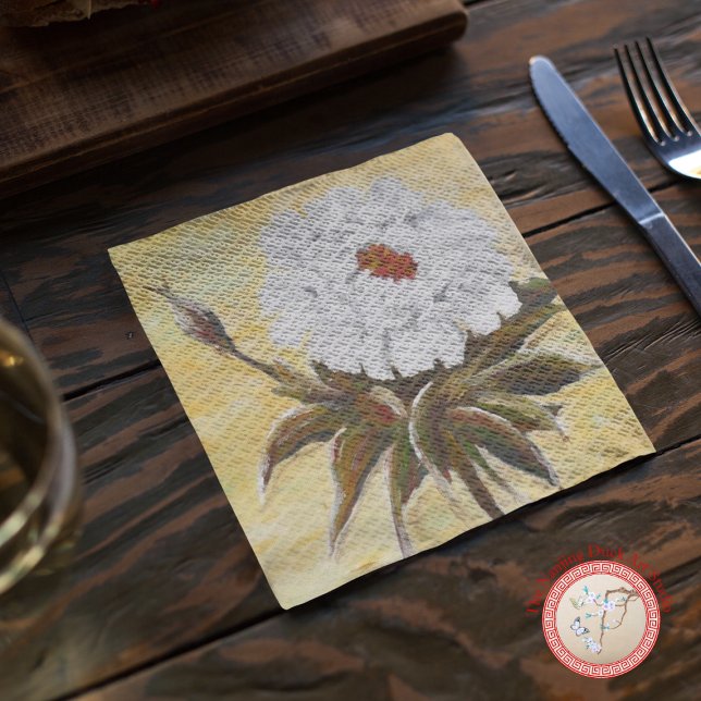 White Peony Napkin (Creator Uploaded)