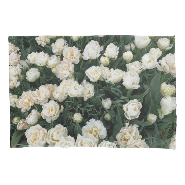 White Peony Pillowcase (Front)