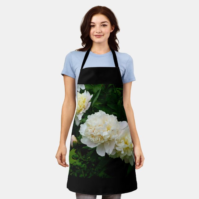 White Peony Trio Apron (Worn)