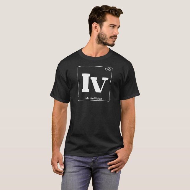 White Periodic Table Infinite Vision T-Shirt (Front Full)