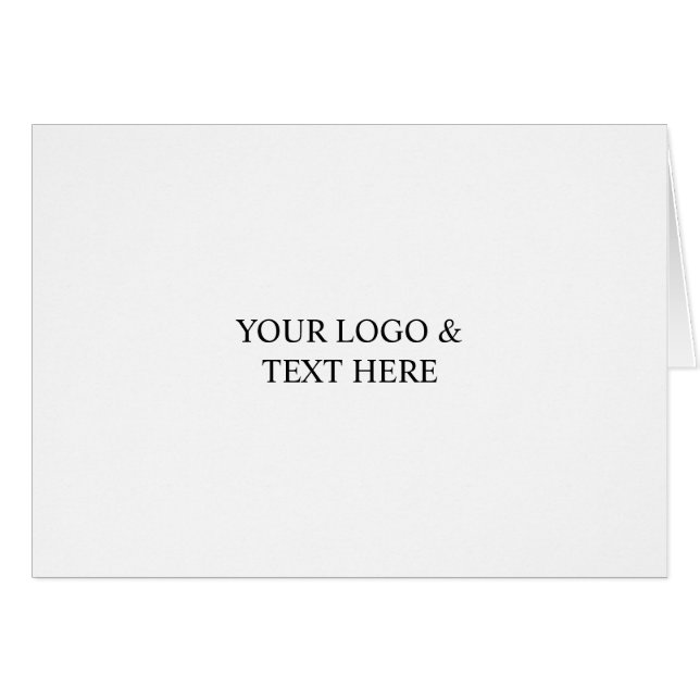White Personalized – Your Logo & Text Here (Devant horizontal)
