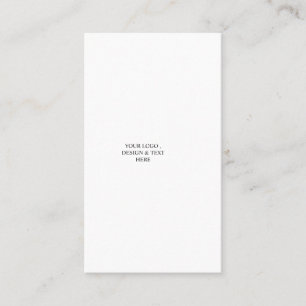White Personalized – Your Logo & Text Here Appointment Card