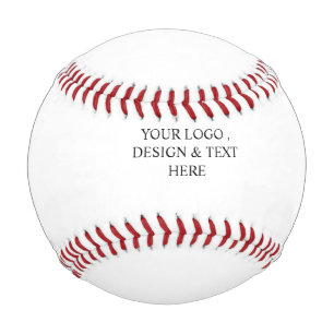 White Personalized – Your Logo & Text Here Baseball