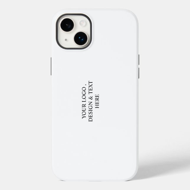 White Personalized – Your Logo & Text Here Case-Mate iPhone Case (Back)