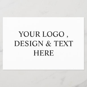 White Personalized – Your Logo & Text Here Flyer