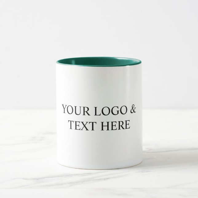 White Personalized – Your Logo & Text Here Mug (Center)