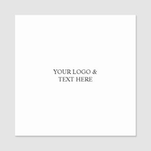 White Personalized – Your Logo & Text Here Name Tag