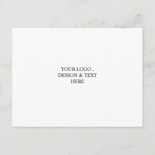 White Personalized – Your Logo & Text Here Postcard