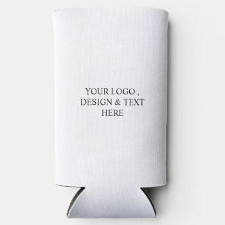 White Personalized – Your Logo & Text Here Seltzer Can Cooler