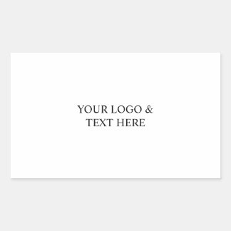 White Personalized – Your Logo & Text Here Sticker
