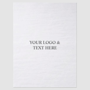 White Personalized – Your Logo & Text Here Tissue Paper