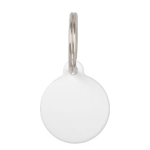 White Pet Tag