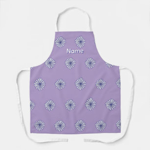 White Petals Lavender Gift Kitchen Chef Baker   Apron