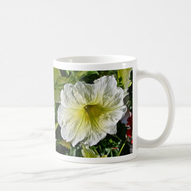 White Petunia Series Coordinating Items Coffee Mug (Right)