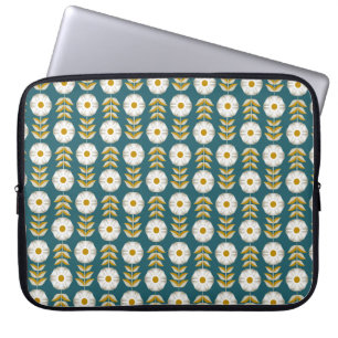 White Petunias Laptop Sleeve