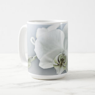 White Phaleonopsis Orchid Coffee Mug