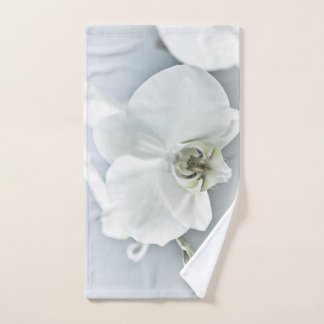 White Phaleonopsis Orchid Hand Towel