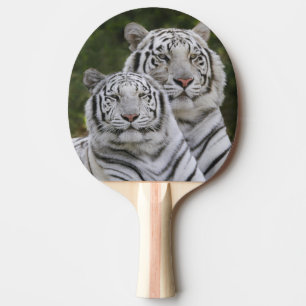 White phase, Bengal Tiger, Tigris Ping Pong Paddle